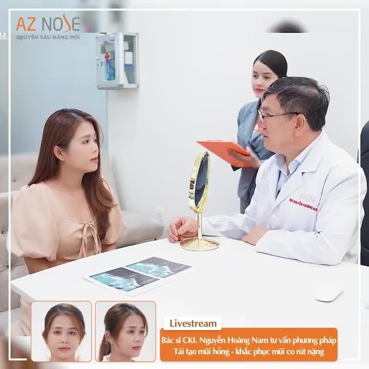 Tư vấn phương pháp phù hợp để Tái tạo mũi hỏng - Khắc phục mũi co rút nặng