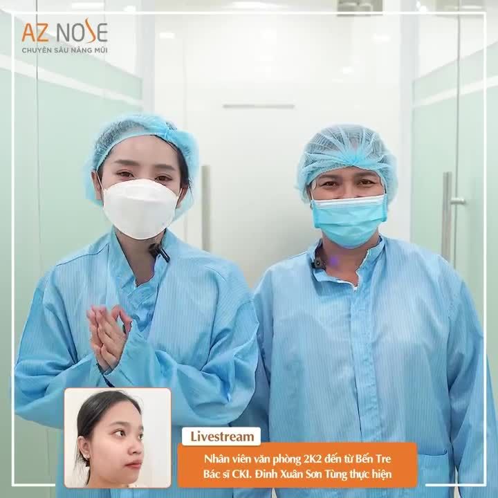 Nhân viên văn phòng 2K2 đến từ Bến Tre cùng mẹ xem dáng mũi trước khi đóng vết khâu