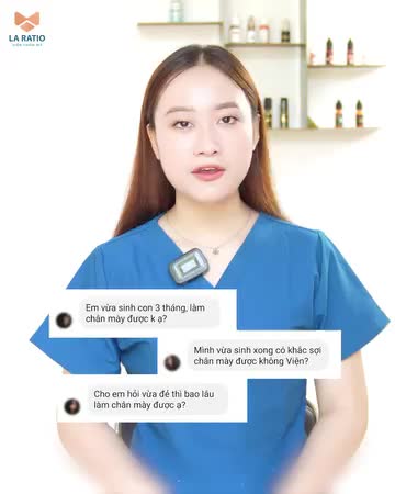"Chị mới sinh con thì có làm chân mày được không?"