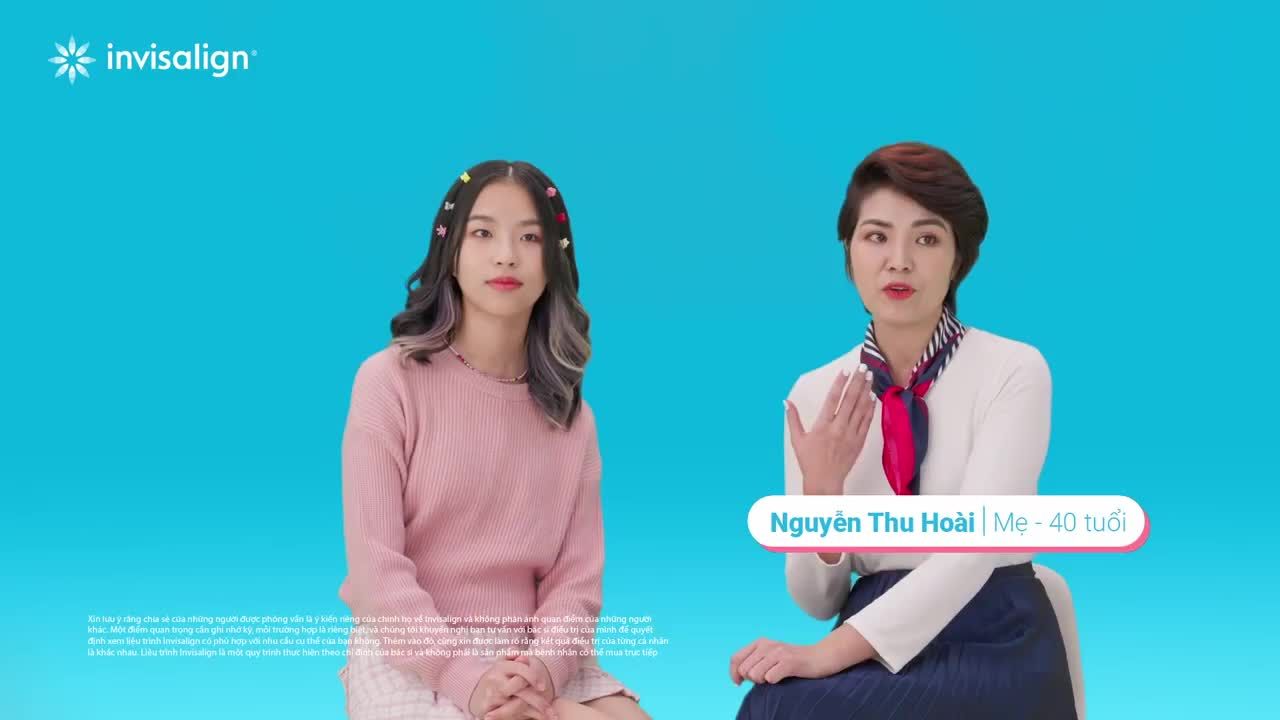 Trải nghiệm Invisalign từ Mỹ Tâm (15 tuổi) và mẹ Thu Hoài