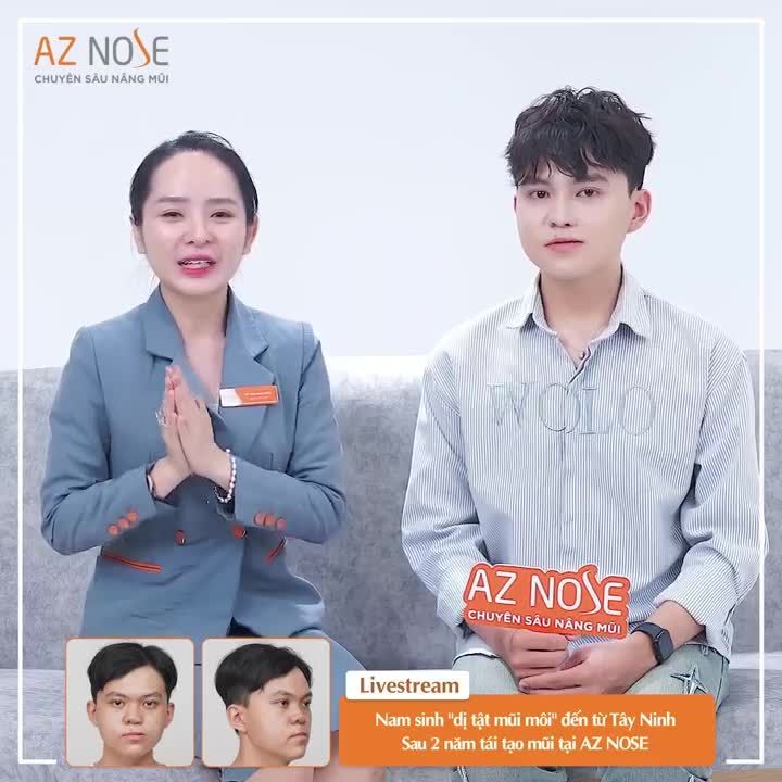 Nam sinh "dị tật mũi môi" chia sẻ sau 2 năm phẫu thuật tái tạo mũi tại AZ NOSE