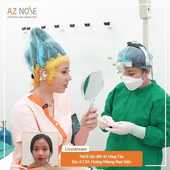 Nữ lễ tân đến từ Vũng Tàu sau khi nâng mũi cấu trúc, dáng Sline tự nhiên