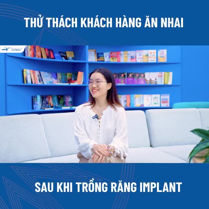 ĂN NHAI TRÊN RĂNG IMPLANT THOẢI MÁI NHƯ RĂNG THẬT SAU 4 NĂM SỬ DỤNG