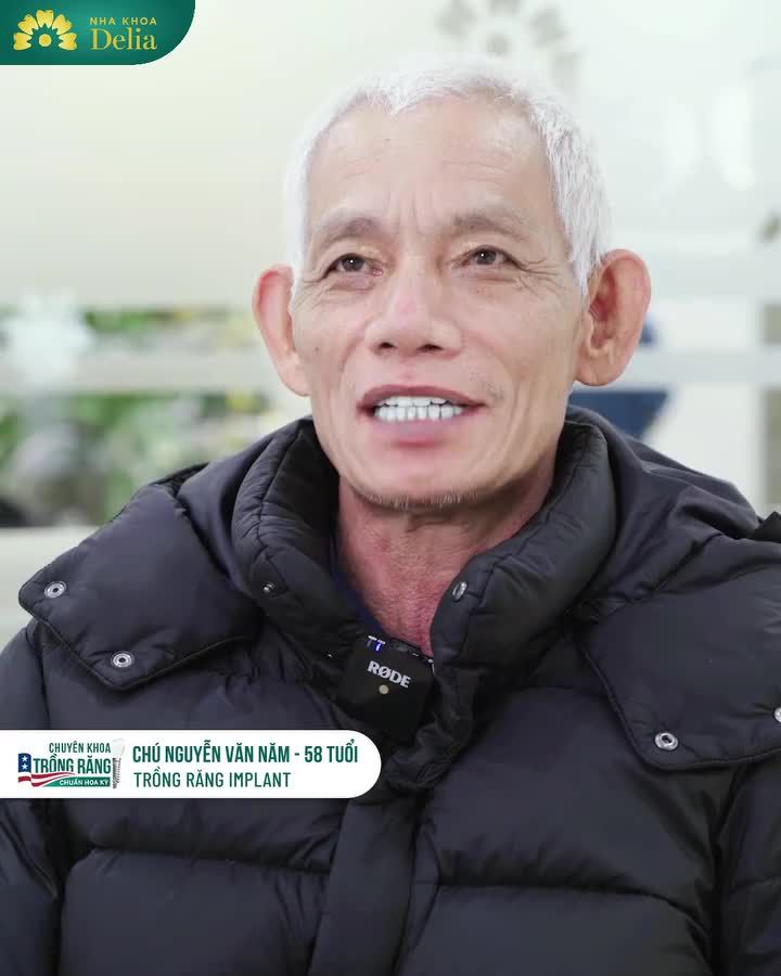 Trồng răng Implant - khắc phục mất răng lâu năm cho KH. Nguyễn Văn Năm (56 tuổi)