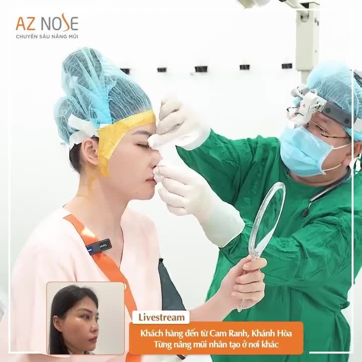 Khách hàng đến từ Khánh Hòa từng nâng mũi nhân tạo ở nơi khác
