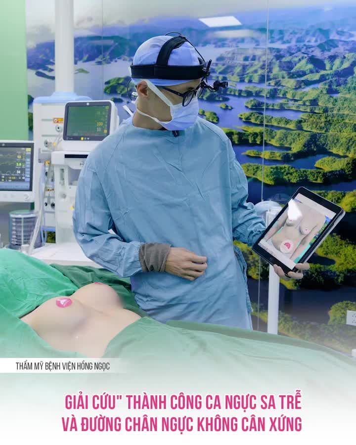 "GIẢI CỨU" THÀNH CÔNG CA NGỰC SA TRỄ VÀ ĐƯỜNG CHÂN NGỰC KHÔNG CÂN XỨNG KẾT QUẢ BẤT NGỜ SAU 60P