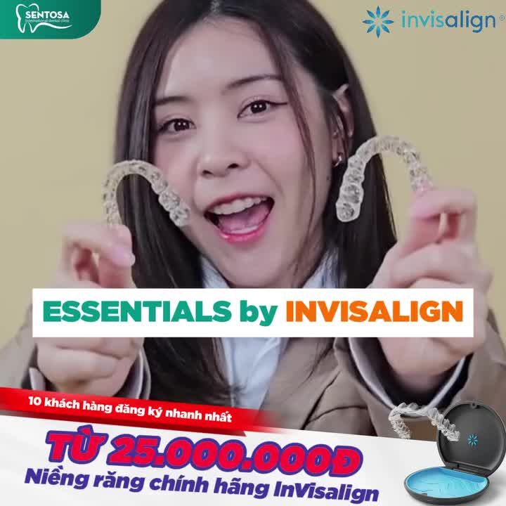 NIỀNG RĂNG CHÍNH HÃNG INVISALIGN TỪ 25 TRIỆU TẠI SENTOSA