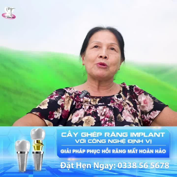 U70 vượt gần 500km từ Khánh Hòa tới Nhân Tâm trồng răng Implant