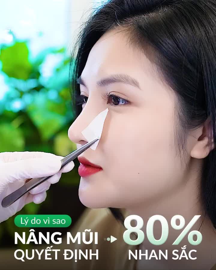 Video dưới đây sẽ chứng minh... Lý do nâng mũi quyết định % nhan sắc