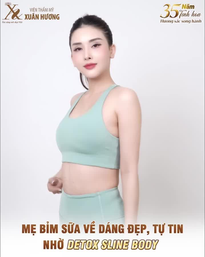 Về dáng thành công sau liệu trình Detox Sline Body, khách hàng chia sẻ "biết vậy đã làm sớm hơn thì đã có dáng đẹp nhanh hơn rồi"