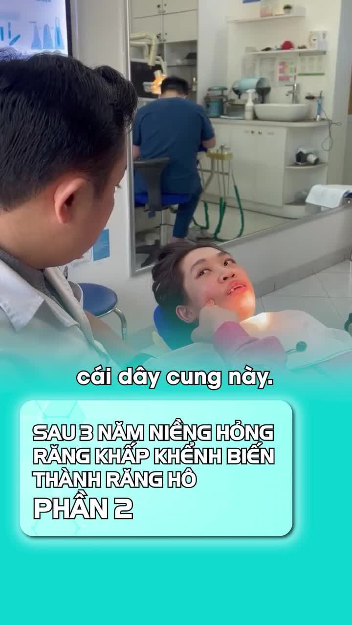 Phần 2: Sau 3 năm niềng hỏng, răng khấp khểnh biến thành răng hô nhakhoasmileone