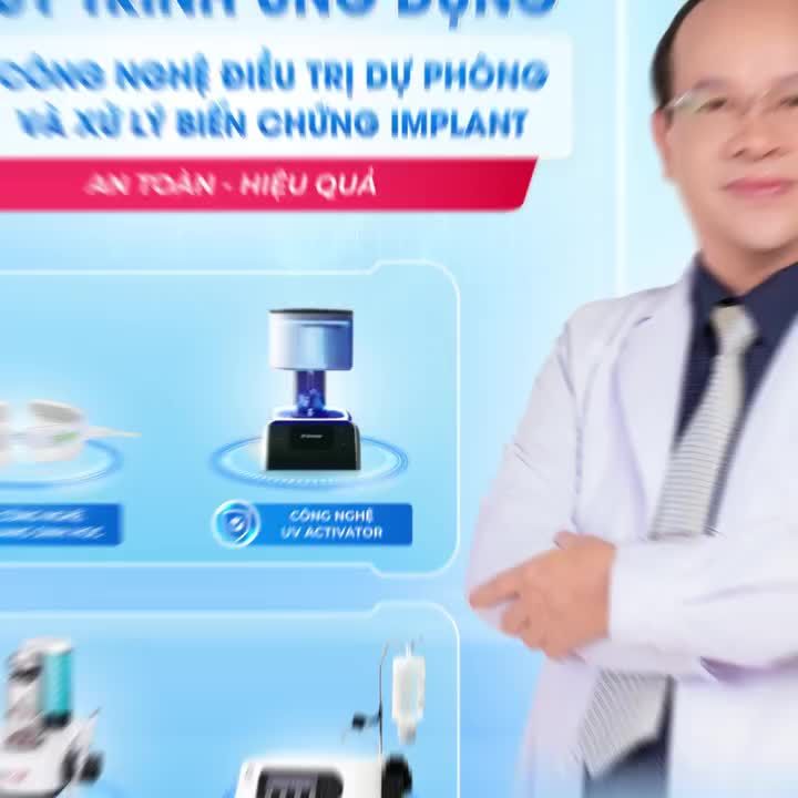 Quy trình điều trị Implant tiên tiến tại Trung tâm điều trị dự phòng và xử lý biến chứng Implant nha khoa