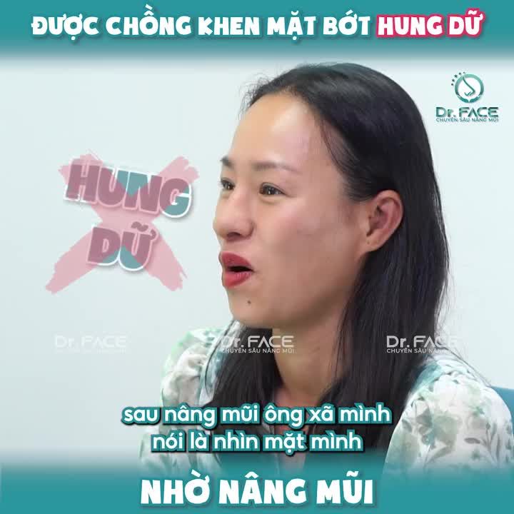 Được CHỒNG KHEN MẶT BỚT HUNG DỮ nhờ nâng mũi