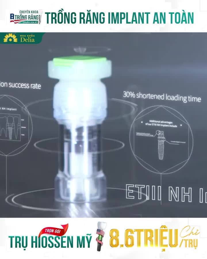 Trồng răng Implant  AN TOÀN với ưu đãi ĐỘC QUYỀN tại Delia