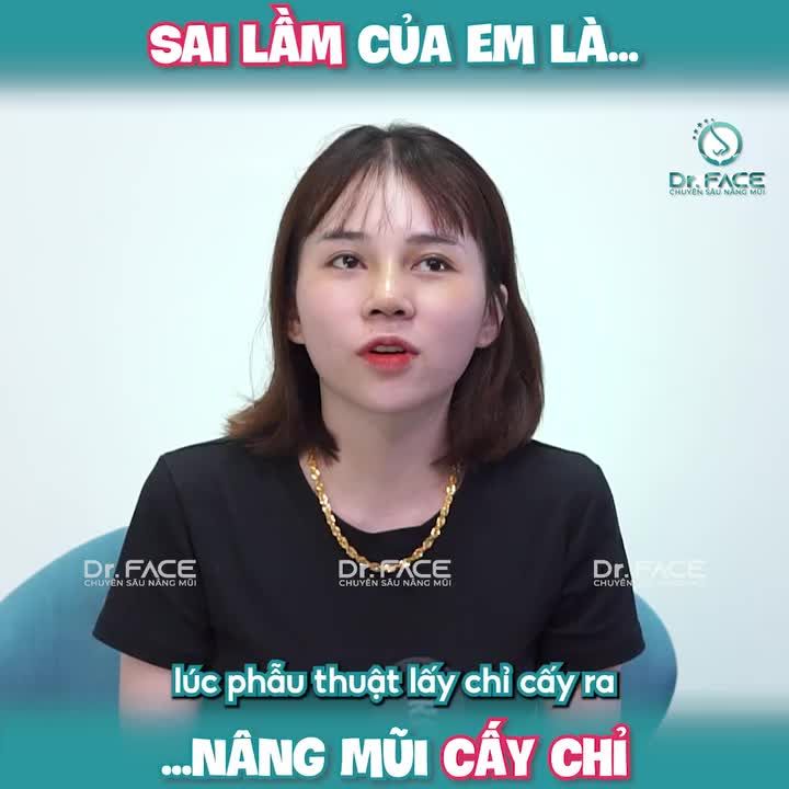 SAI LẦM của em là…nâng mũi CẤY CHỈ