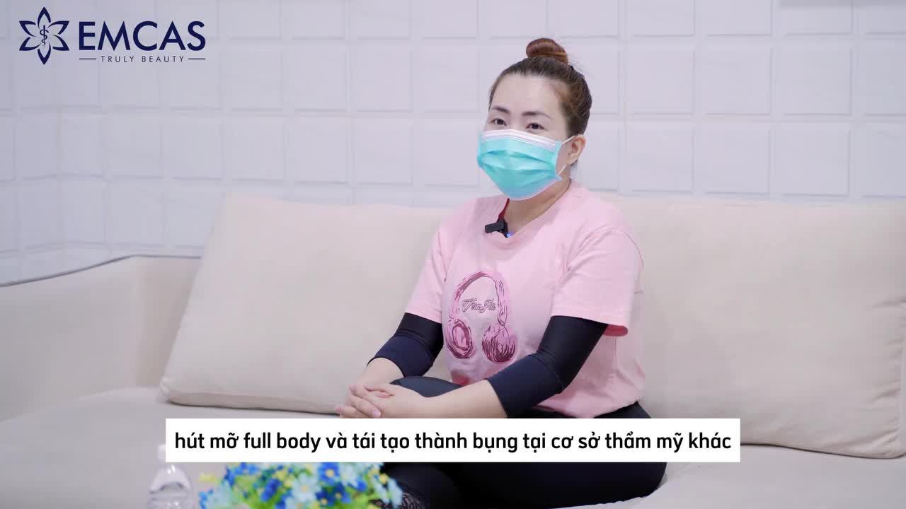 Tái tạo thành bụng, siết cân cơ để có vòng 2 như mơ, kết hợp liệu trình tiêm giảm mỡ nội tạng, chị khách dễ dàng giảm gần 12kg trong vòng 2 tháng.