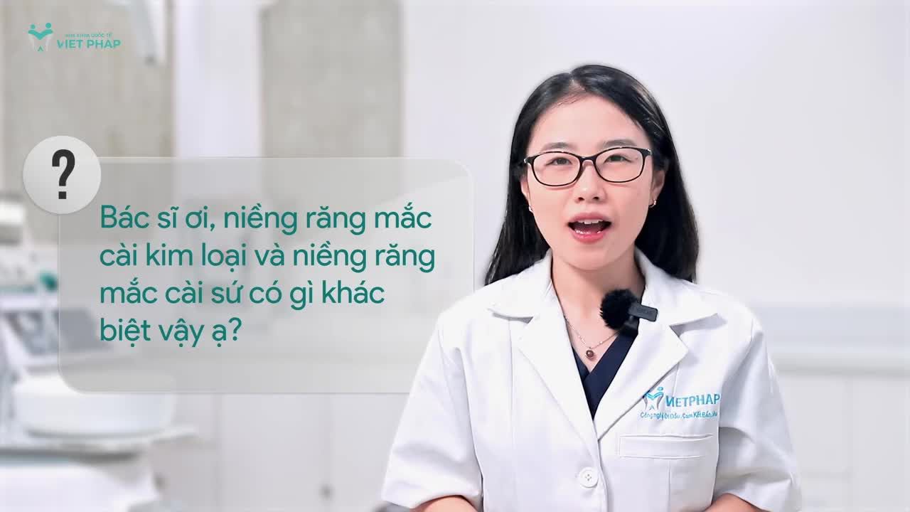 7 KHÁC BIỆT NIỀNG RĂNG MẮC CÀI KIM LOẠI VÀ NIỀNG RĂNG MẮC CÀI SỨ