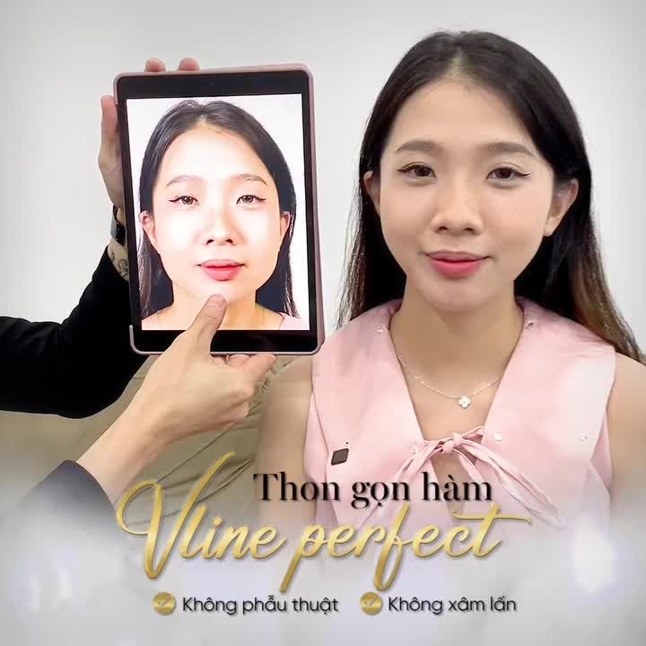 Mời các chị em chiêm ngưỡng thành quả thon gọn hàm của khách hàng Ngọc Mai sau 2 tháng làm Thon gọn hàm Vline Perfect