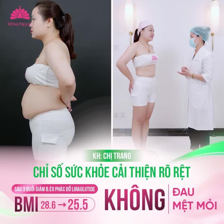 VÓC DÁNG THON GỌN - SỨC KHỎE THĂNG HẠNG SAU GIẢM M.Ỡ CÙNG PHÁC ĐỒ LIRAGLUTIDE