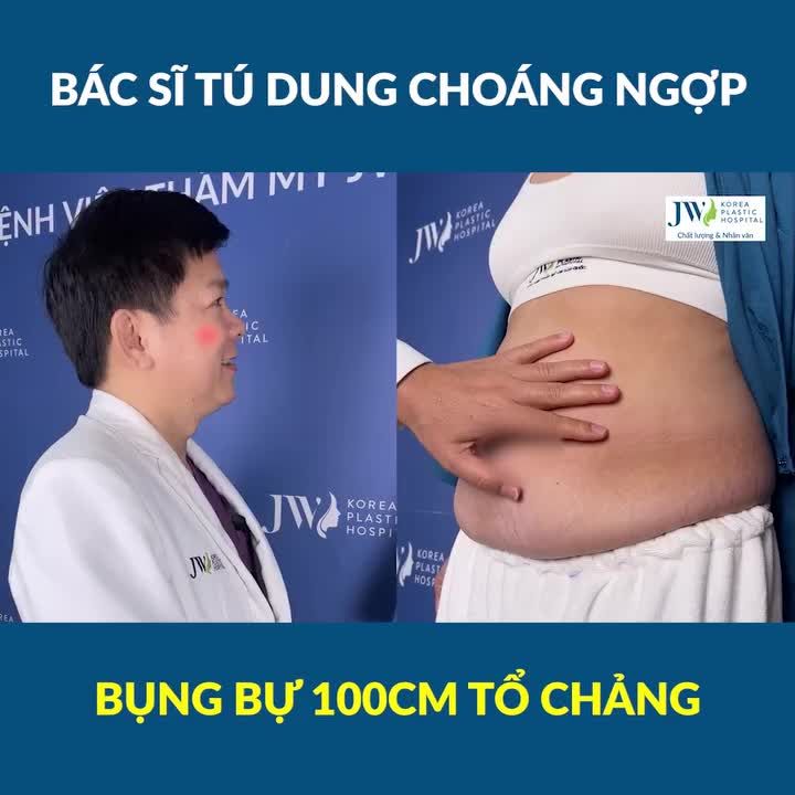 Bác sĩ Tú Dung NGỘP THỞ trước chiếc BỤNG TO TỔ CHẢNG của mẹ bỉm tìm Bệnh viện JW hút mỡ SIẾT EO