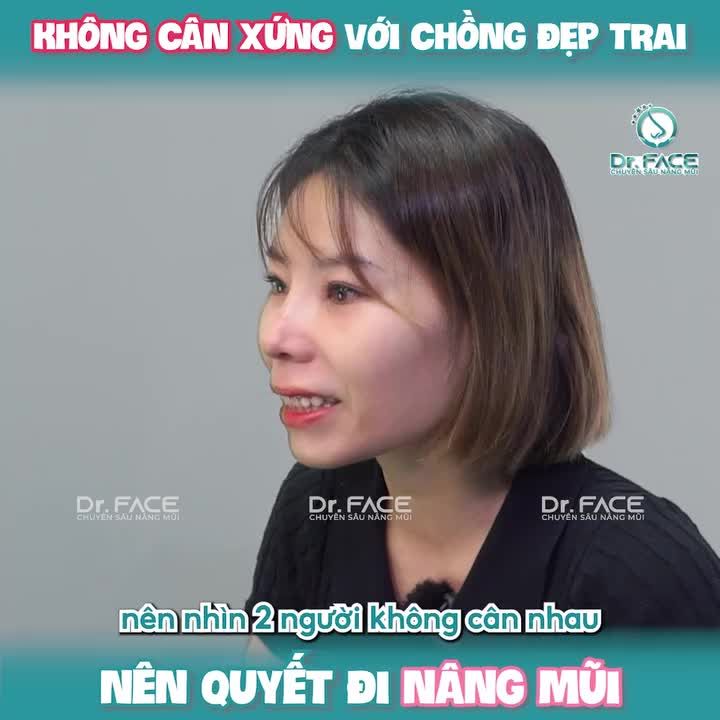 KHÔNG CÂN XỨNG với CHỒNG ĐẸP TRAI nên quyết đi nâng mũi