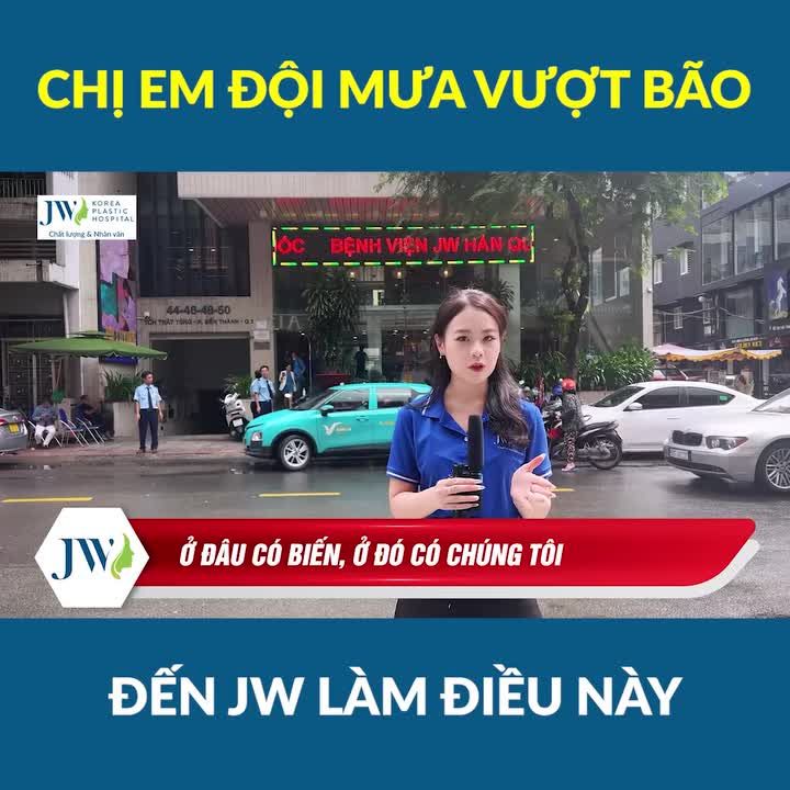 JW THẤT THỦ hàng trăm chị em ĐỘI MƯA, VƯỢT BÃO SỐ 4 trải nghiệm MESO C2 15 in 1 da đẹp như em bé