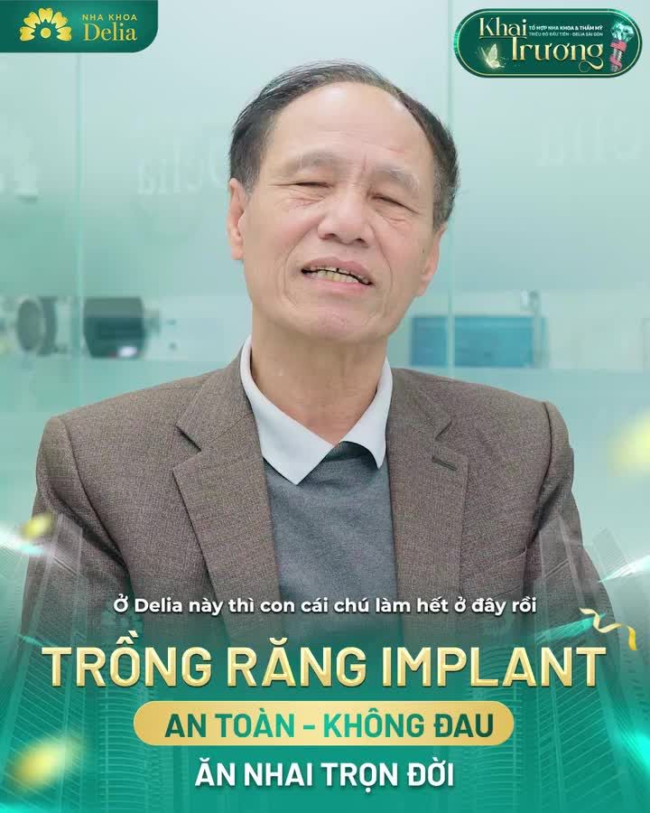 TRỒNG RĂNG IMPLANT KHÔI PHỤC ĂN NHAI - CẢI THIỆN SỨC KHOẺ