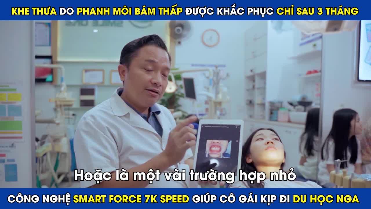 ĐÓNG KHE THƯA DO PHANH MÔI BÁM THẤP CHỈ SAU 3 THÁNG GIÚP QUỲNH CHI KỊP ĐI DU HỌC