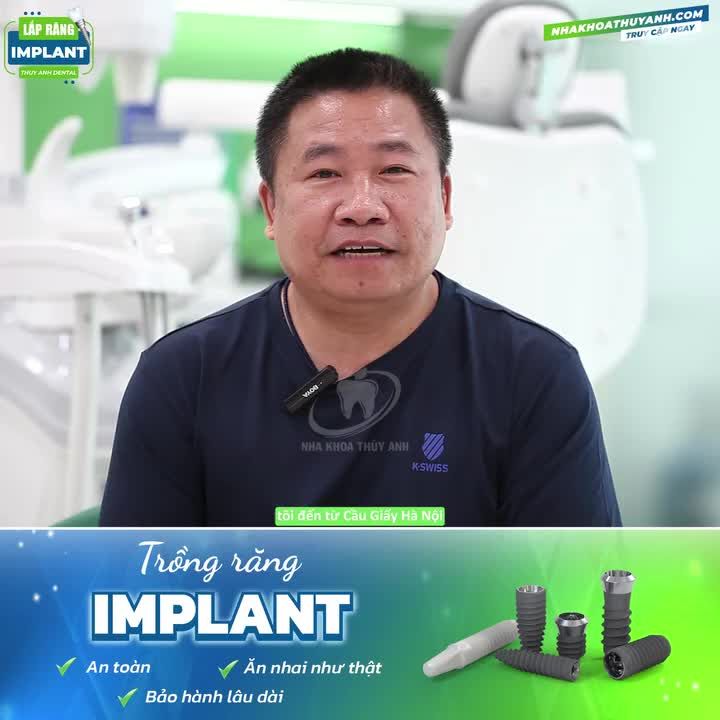 DẸP BỎ LO LẮNG - AN TÂM KHI TRỒNG RĂNG IMPLANT TẠI NHA KHOA THUỲ ANH