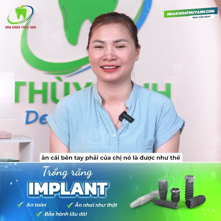 TRỒNG RĂNG KHÔNG NHỮNG KHÔNG ĐAU MÀ CÒN AN TOÀN, TÌM LẠI CẢM GIÁC ĂN NHAI SAU HƠN 1 NĂM HỎNG RĂNG