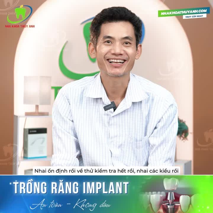 TỰ TIN THỬ ĐƯỢC CẢ ĐỒ ĂN CỨNG SAU TRỒNG RĂNG IMPLANT