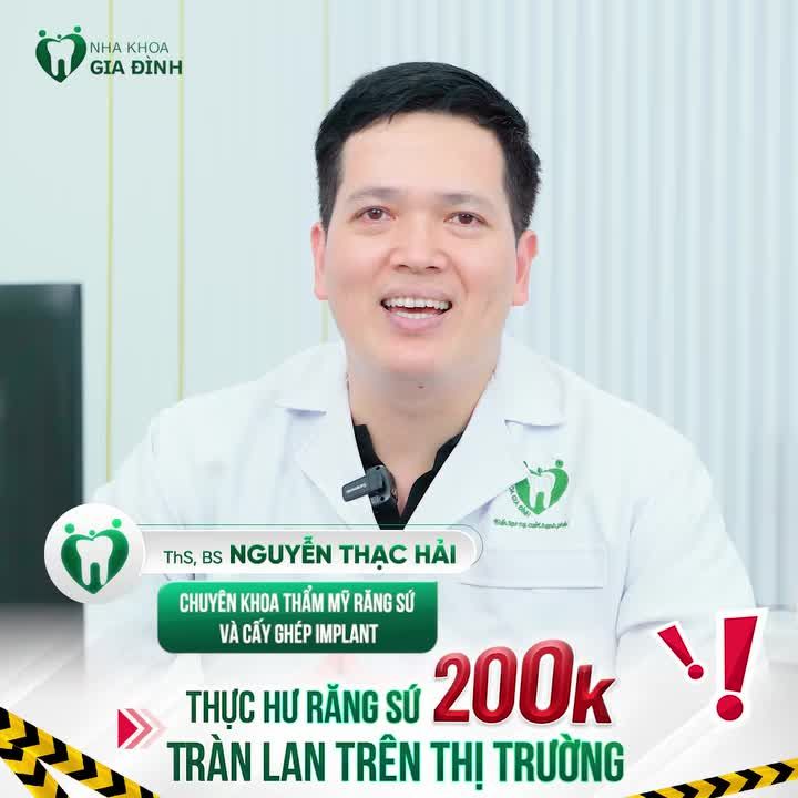 THỰC HƯ QUẢNG CÁO RĂNG SỨ GIÁ 200K TRÀN LAN TRÊN THỊ TRƯỜNG