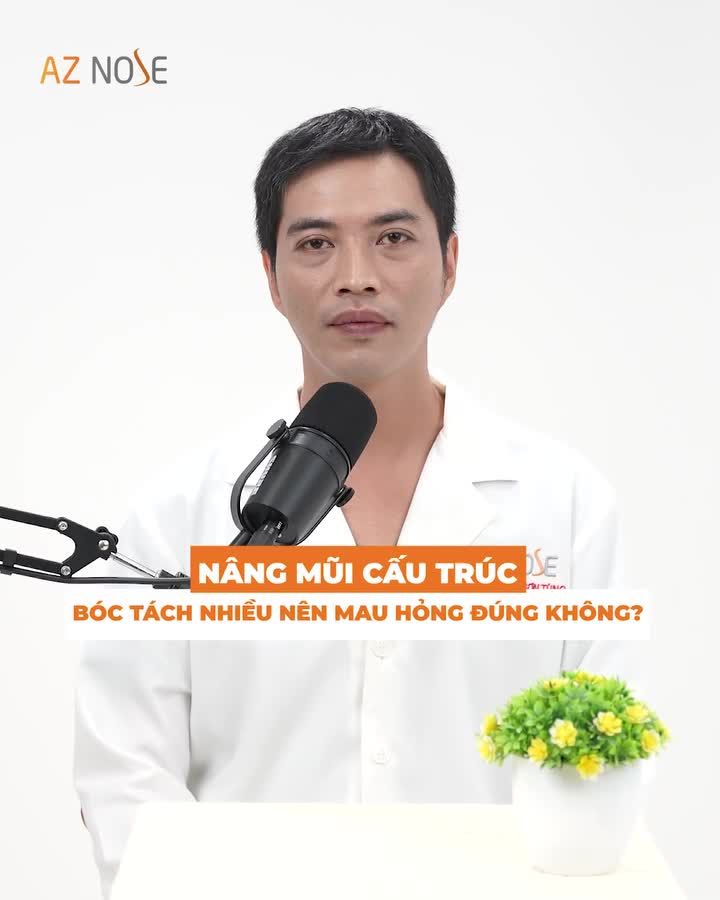 Thực hư chuyện nâng mũi cấu trúc bóc tách nhiều nên mau hỏng