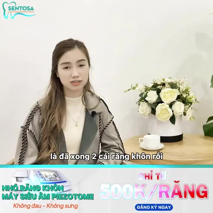 NHỔ RĂNG KHÔN BẰNG MÁY PIEZOTOME – KHÔNG ĐAU, TIẾT KIỆM TỪ 500K/RĂNG