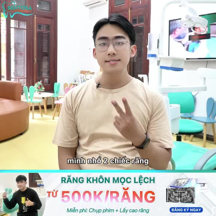 NHỔ RĂNG KHÔN MỌC LỆCH GIẢM CÒN TỪ 500K/RĂNG