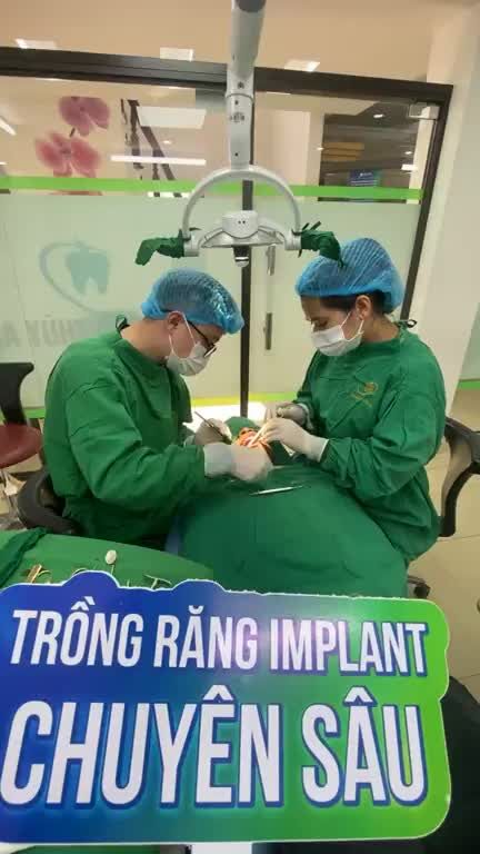 Ca cấy ghép chân răng nhân tạo implant vị trí răng 46 cho khách hàng tại cơ sở Phổ Yên