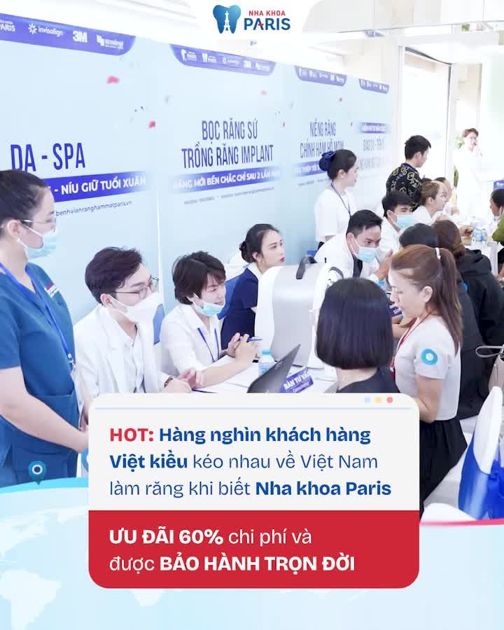 VỀ VIỆT NAM LÀM RĂNG - TIẾT KIỆM 70% CHI PHÍ