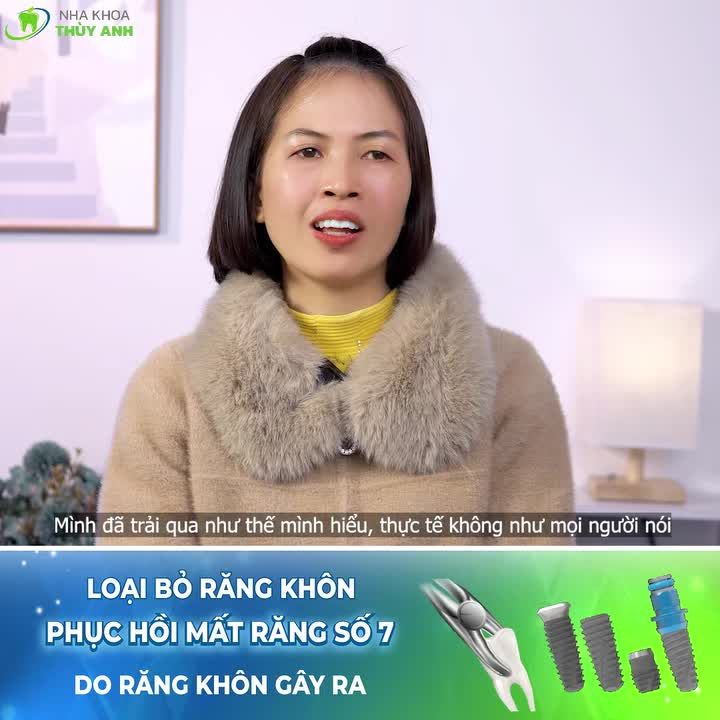 RĂNG KHÔN MỌC LỆCH LÀM HỎNG RĂNG SỐ 7 VÀ LÝ DO CHỊ NGA CHỌN THÙY ANH LÀM RĂNG