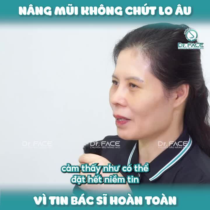 Nâng mũi KHÔNG CHÚT LO ÂU…vì TIN BS HOÀN TOÀN