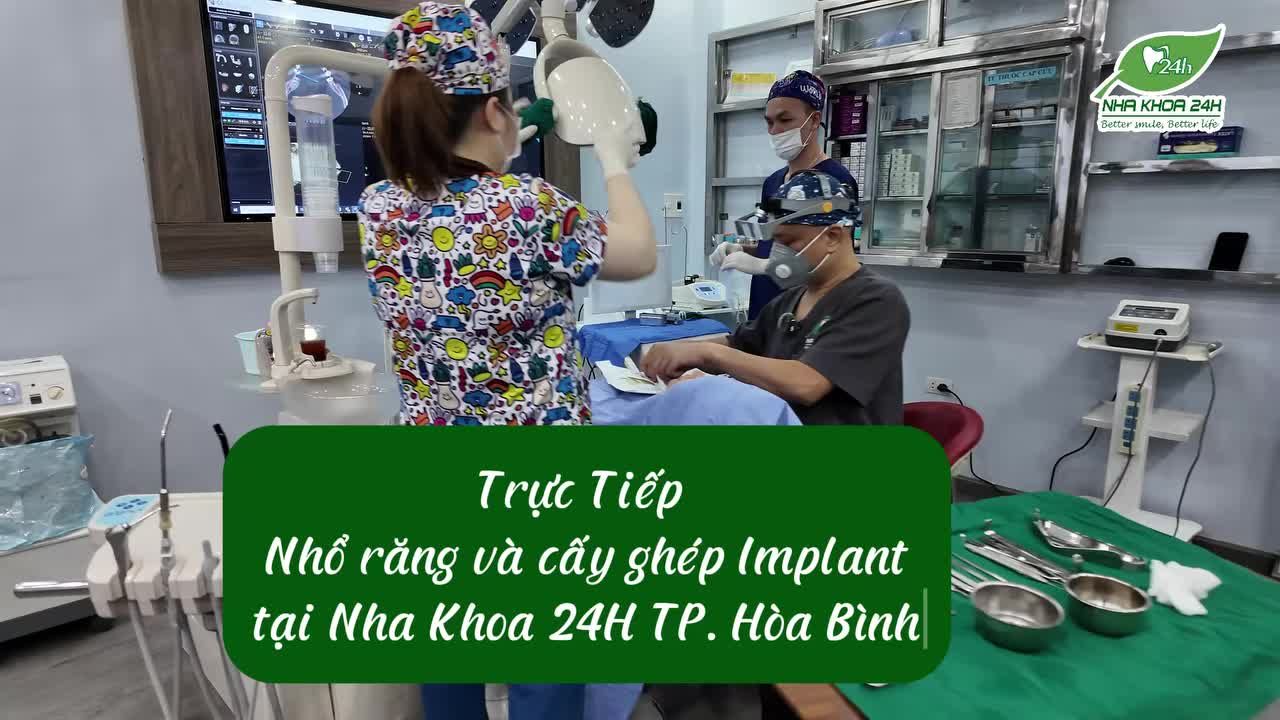 Ca Kết Hợp Nhổ Răng Và Cấy Ghép Implant Tại Nha Khoa 24H