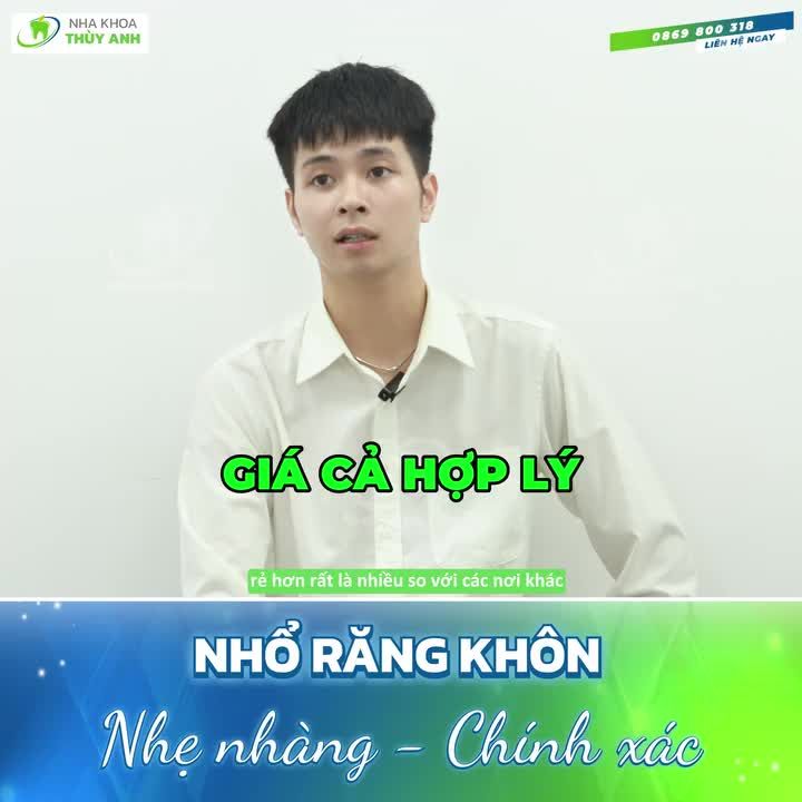 NHỔ RĂNG KHÔN XONG HẾT NGAY SƯNG ĐAU LẠI ĐÚNG DỊP ƯU ĐÃI GIÁ TỐT