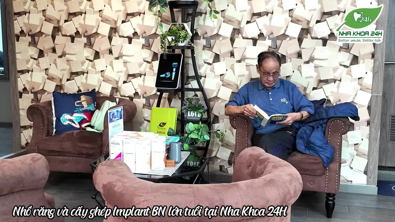 Cấy Ghép Implant và Nhổ Răng Cho Bệnh Nhân Lớn Tuổi Tại Nha Khoa 24H