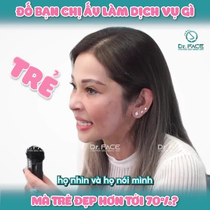 Đố bạn chị ấy làm DỊCH VỤ GÌ mà TRẺ ĐẸP HƠN tới 70%