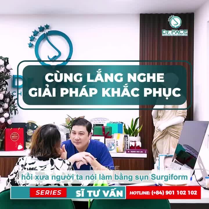 Mũi chị làm từ cách đây nhiều năm trước đó ​​​​​​​. Theo như chị nghe lại từ nơi nâng cũ, phương pháp là nâng mũi đặt sống Surgiform.