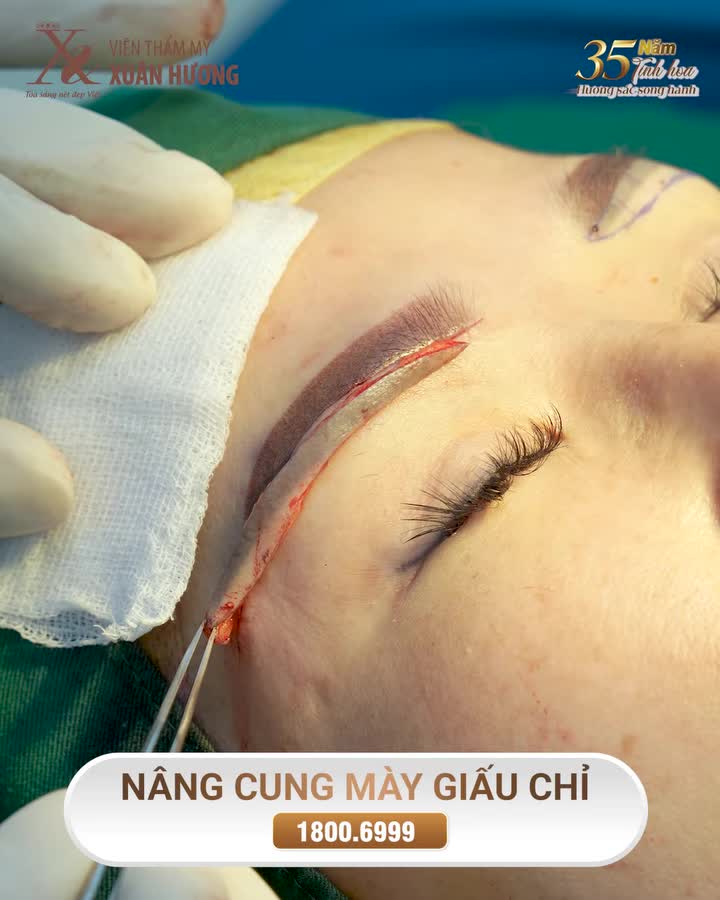 NÂNG CUNG CHÂN MÀY GIẤU CHỈ - ĐẸP NGAY SAU LÀM
