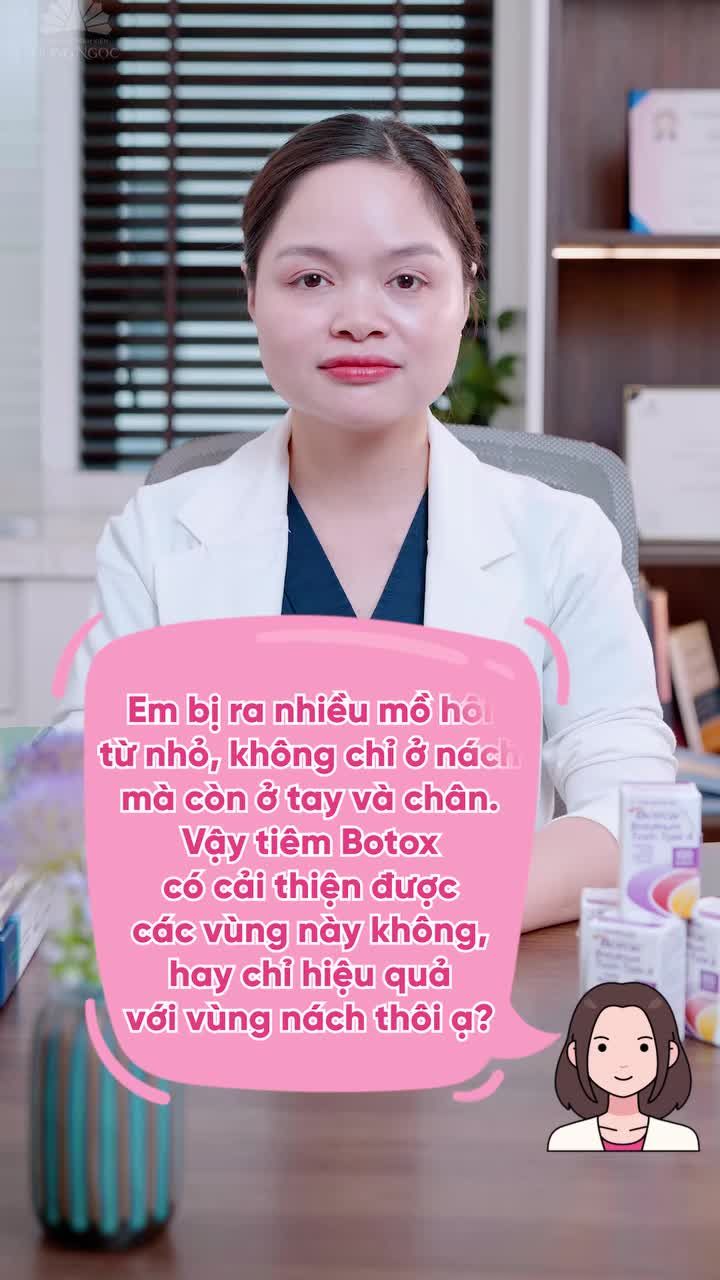 TIÊM BOTOX TRỊ MỒ HÔI HIỆU QUẢ CHỈ VÙNG NÁCH HAY CẢ TAY CHÂN?