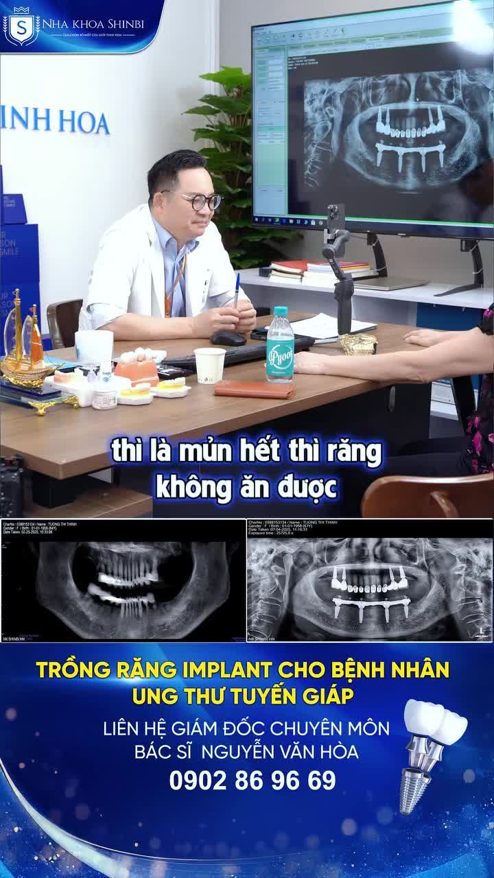 TRỒNG RĂNG IMPLANT CHO BỆNH NHÂN UNG THƯ TUYẾN GIÁP