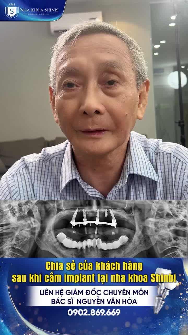 Chia sẻ của khách hàng sau khi trồng Implant tại nha khoa Shinbi