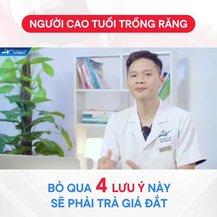 TRỒNG RĂNG IMPLANT CHO NGƯỜI CAO TUỔI - 4 LƯU Ý NHẤT ĐỊNH PHẢI NHỚ!