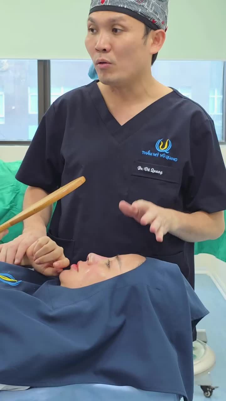 Bs Vũ Quang gửi đến chị em kết quả ngay sau khi làm của khách hàng thực hiện dịch vụ sửa mũi cấu trúc softline